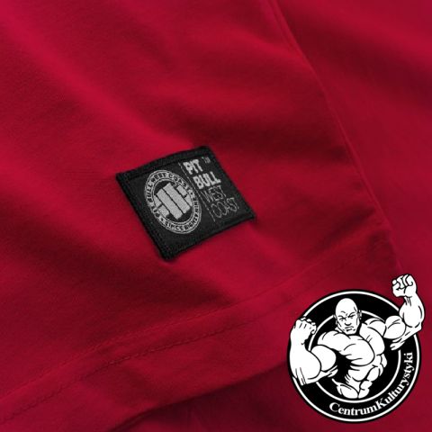 Koszulka Męska CLASSIC Logo 18 Red - Pit Bull West Coast